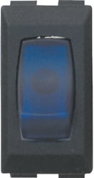 Picture of Diamond Group DG136PB 12V Illuminated Rocker Switch Black with Blue Lens 3-Pack