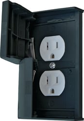 Picture of Diamond Group DG52522SVP Weatherproof Duplex Receptacle Cover Black