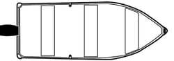 Picture of Carver Covers 79001 Flex-Fit PRO V-Hull Fishing Boat Cover 14-16ft Slate Gray