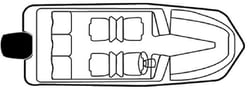 Picture of Carver Covers 79004 Flex-Fit PRO Poly-Flex II Boat Cover 17-19ft Tri-Hull V-Hull