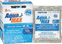 Picture of Thetford 96633 Aquamax Holding Tank Treatment 8-Pack Dry Packets Spring Showers