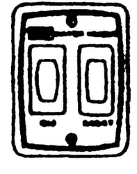 Picture of Suburban Mfg 232882 Water Heater Wall Switch Gas/Electric DEL Models White