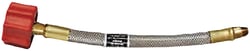 Picture of Marshall Excelsior Co. MER425HSS15P 15 Inch High Flow RV Propane Pigtail Hose with Stainless Steel Braid