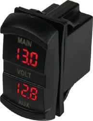 Picture of Sea-Dog Line 4216361 Cobra Dual Voltmeter Rocker Switch Style Digital Display