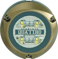 Picture of Lumitec 101459 Zambezi Quattro Surface Mount Underwater Light Dual White/Blue