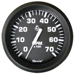 Picture of Faria Instruments F12835 Euro 2" Digital Hourmeter Black Bezel