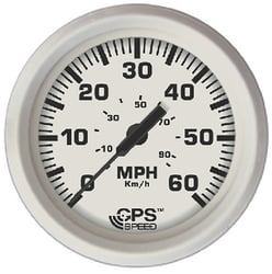 Picture of Faria Instruments 33147 Dress White 4" GPS Speedometer 60 MPH