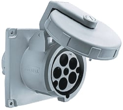 Picture of Hubbell M5100R9 30A 125V Dockside Receptacle with Watertight Cover