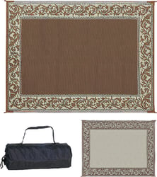 Picture of Ming's Mark RD7-BRN/BEIGE 6x9 Reversible Patio Mat Brown/Beige
