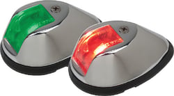 Picture of Perko 0274M00DP1 LED Vertical Mount Side Navigation Lights Chrome 2-Pack