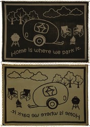 Picture of Ming's Mark LRVH8117 LED Illuminated RV Patio Mat 8' x 11' Brown/Beige