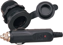 Picture of Sea-Dog Line 4261161 Deluxe 12V Power Socket with Cap and Plug