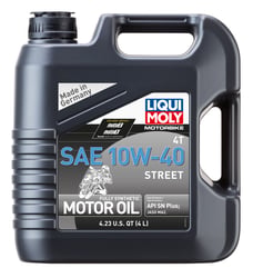 Picture of Liqui Moly 20056 Motorbike 4T SAE 10W-40 Street Fully Synthetic Oil 4 Liter