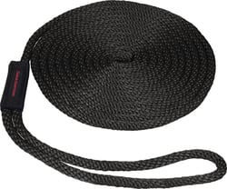 Picture of SeaSense 50013113 Dock Line 1/2" x 15' Black MFP Solid Braid
