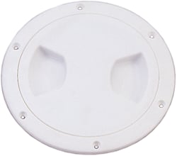 Picture of SeaSense 50031054 5" White Deck Plate Twist-N-Lock Watertight Access Hatch
