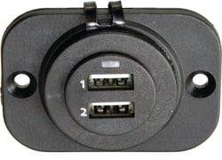 Picture of SeaSense 31740 Dual USB Charge Socket 2-Port 5V 2.1A Marine