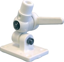 Picture of SeaSense 50041102 Deck Mount Antenna Base White Nylon Ratcheting
