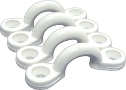 Picture of SeaSense 50062692 Plastic Eye Straps White Flush Mount 4-Pack