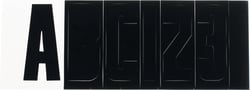Picture of SeaSense 50073820 3-Inch Boat Registration Number Letter Kit Black