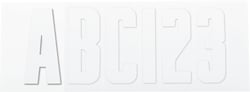 Picture of SeaSense 50073825 3-Inch White Boat Registration Letter and Number Kit
