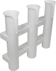 Picture of SeaSense 50091429 3-Rod Holder Rack with Tool Storage - White