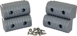 Picture of Caliber Products 23051 Bunk Wrap 2x4 End Caps Gray 4-Pack