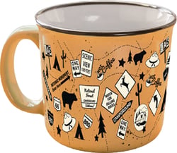 Picture of JR Race Car CC004T The Mug - Tangerine Trip 15 oz Ceramic Coffee Mug