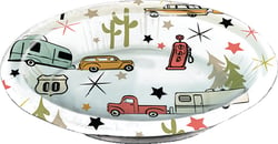 Picture of JR Race Car CC007RB Paper Bowls Road Trip Vintage Design 20oz 24-Count