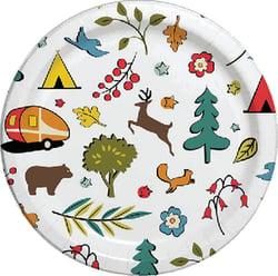 Picture of JR Race Car CC007W8 Paper Plates Into The Woods 24 Count