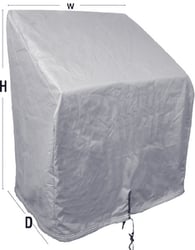 Picture of Carver Covers 53012 Poly-Flex II Small Center Console Boat Cover 40"D x 33"W x 36"H Grey
