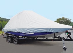 Picture of Carver Covers 81122S-11 Sun-DURA Tournament Ski Boat Cover 22.5' with Tower Grey