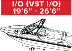 Picture of Carver Covers 97121S-11 Sun-DURA Specialty Boat Cover 21.5' V-Hull Runabout with Tower Grey