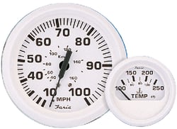 Picture of Faria Instruments F13123 Dress White 2" Trim Gauge
