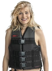 Picture of Jobe Sports 247722011SM Dual Vest USCG Approved Life Jacket Black S/M