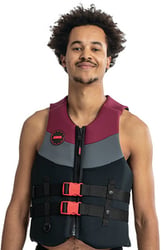 Picture of Jobe Sports 247722022XL Men's Neoprene Life Vest XL Burgundy Red USCG Approved