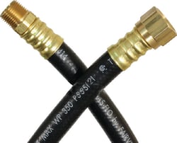 Picture of JR Race Car 0731685 RV LP Gas Supply Hose 3/8" ID 1/2" Female SAE x 3/8" Male Pipe