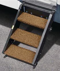Picture of Prest-O-Fit 20518 Trailhead RV 3-Step Rug 19.5" MORryde StepAbove Obsidian Black