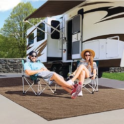 Picture of Prest-O-Fit 21183 Surface Mate Patio Rug 6' x 9' Imperial Blue