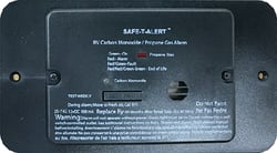 Picture of MTI Industries 25742BLTR Dual Propane/Carbon Monoxide Alarm with Black Trim Ring
