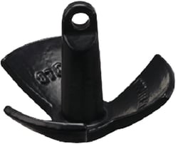 Picture of Sea-Dog Line 314272 Cast Iron River Anchor with Black Vinyl Coating, 13 lbs