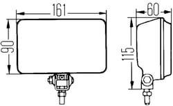 Picture of Hella 005860201 Comet 450 Halogen Front Fog Light Clear Lens H3 12V
