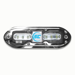 Picture of Shadow-Caster SCM-6-BB-20 Underwater LED Light Bimini Blue 316 Stainless Steel