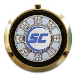 Picture of Shadow-Caster SCR-24-BW-BZ-10 Underwater LED Light 24 LEDs Bronze Blue White