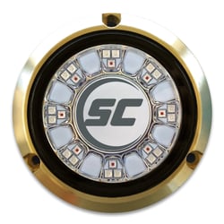 Picture of Shadow-Caster SCR-24-GW-BZ-10 Great White Underwater LED Light 90W Bronze