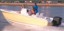 Picture of Carver Covers 70022S11 Sun-DURA Boat Cover for 22.5' V-Hull Center Console Fishing Boat