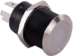 Picture of Sierra AV10130B Push Button Switch with Blue LED Halo 20A Momentary
