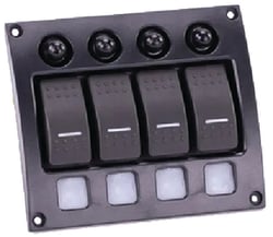 Picture of Sierra SP21000 Weather Resistant 4-Gang Breaker Panel with LED Switches