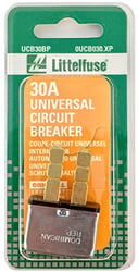 Picture of Littelfuse UCB30BP Universal Circuit Breaker 30 Amp Modified Reset