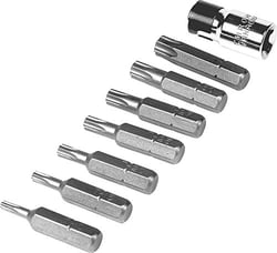 Picture of Performance Tool W1386 Tamper Resistant Torx Star Bit Set 7-Piece