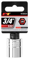 Picture of Performance Tool W38024 6-Point Socket 3/8" Drive 3/4"